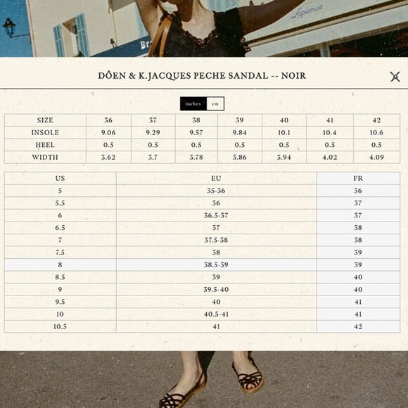 Doen x K. Jacques Peche Sandal in Noir sz 39 - Picture 5 of 12
